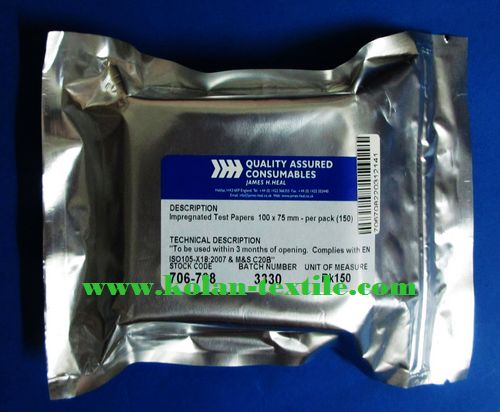 JAMES H.HEAL 706-708 Impregnated Test Papers酚醛黄变测试纸